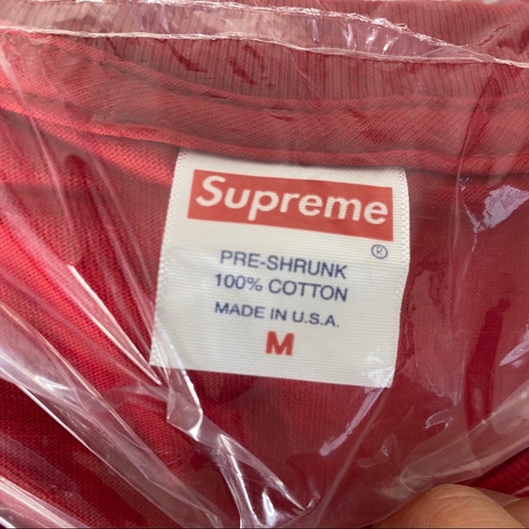 Supreme Tupac Red Shirt SS20 sz. Medium - Picture 4 of 5